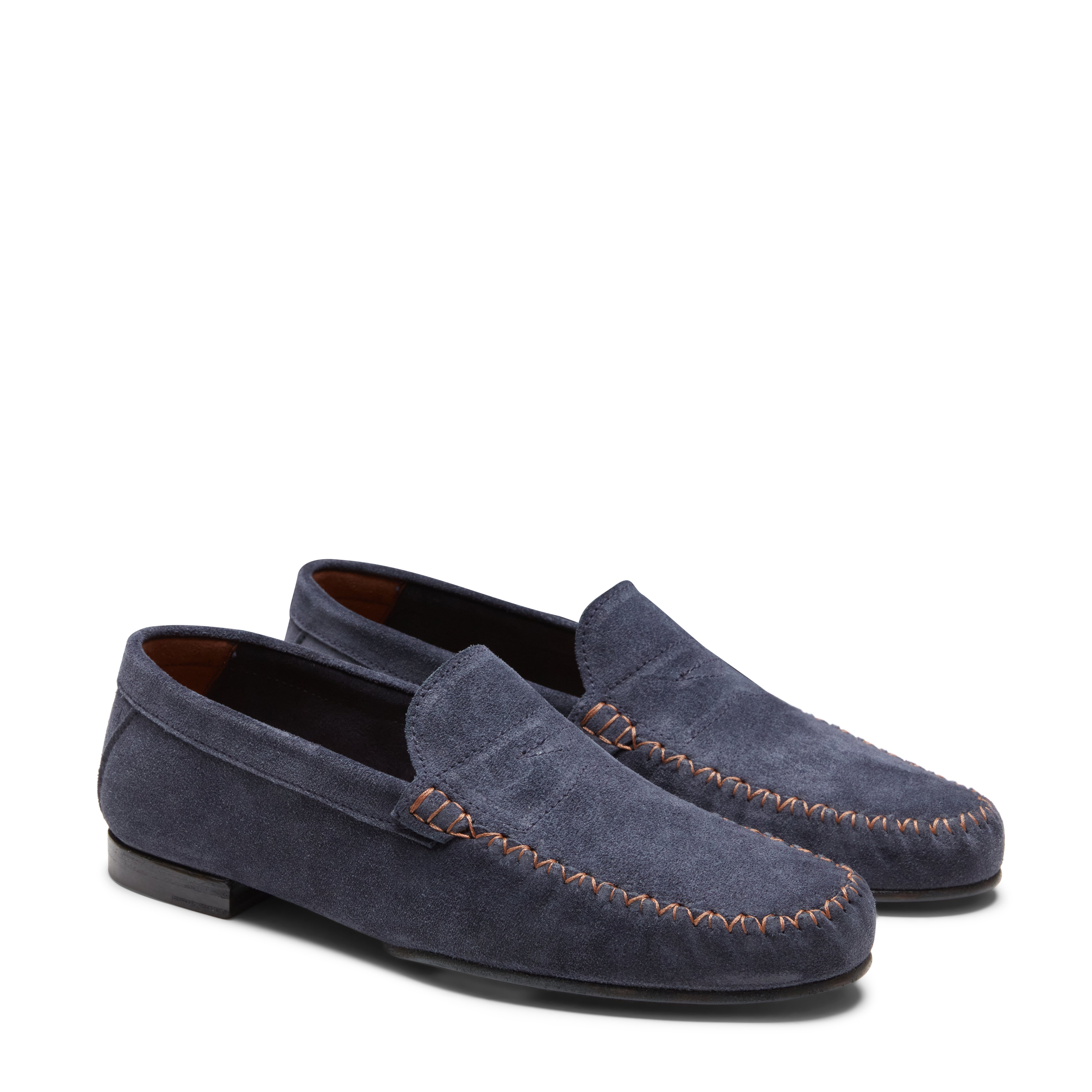 F.lli Rossetti 13360 mocassino uomo suede navy