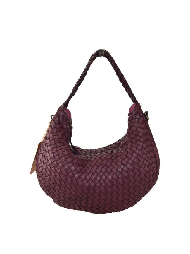 Sandro Barbera & Figli BAUF55861 borsa spalla bordeaux intrecciata