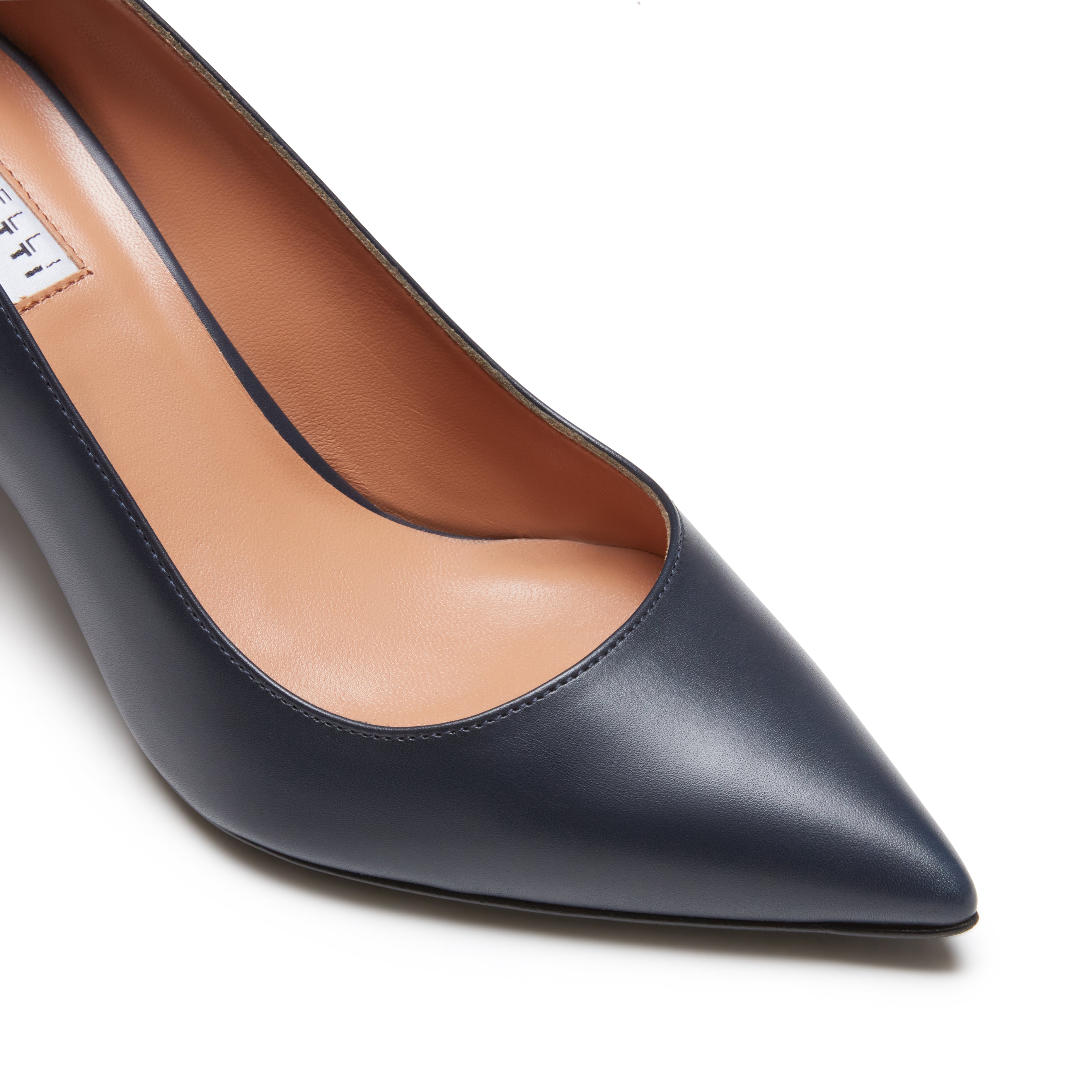 F.lli Rossetti Décolleté 67614 Pelle Nero Punta Sfilata