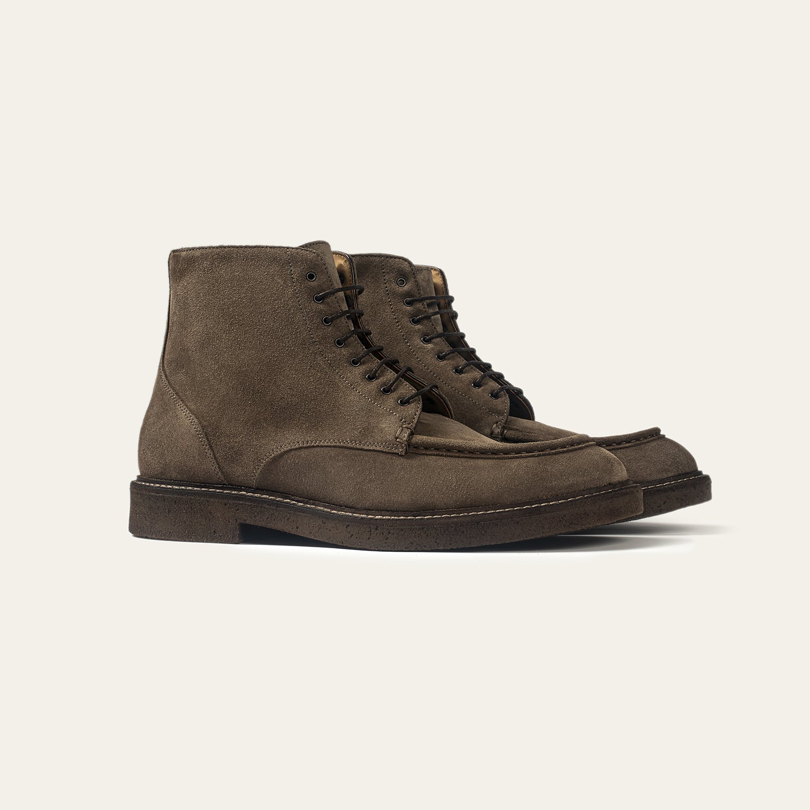 Dellovo Avella stivaletto camoscio Dark Bark