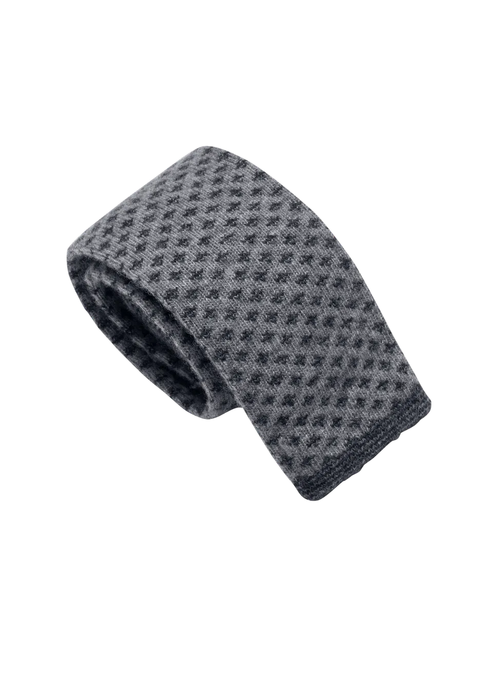 Stefano Bemer Ties Cravatta Lana Grigia Blu 8 cm