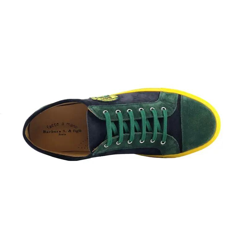 Sandro Barbera Biella Rugby Sneaker Uomo Gialle Scamosciate
