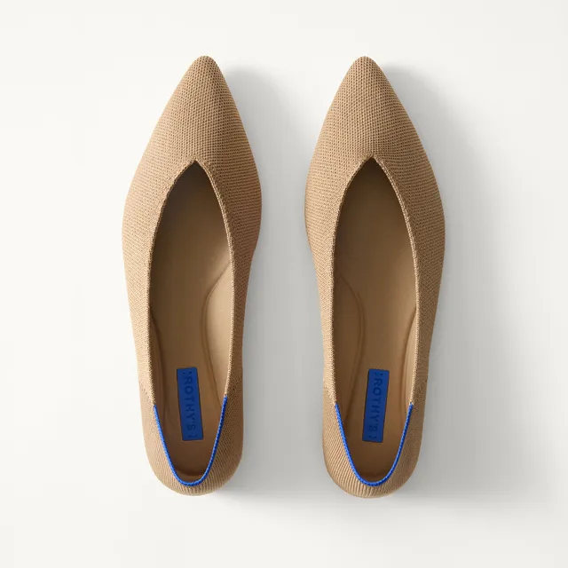 Rothy's The Point III ballerine beige Maple punta a spillo