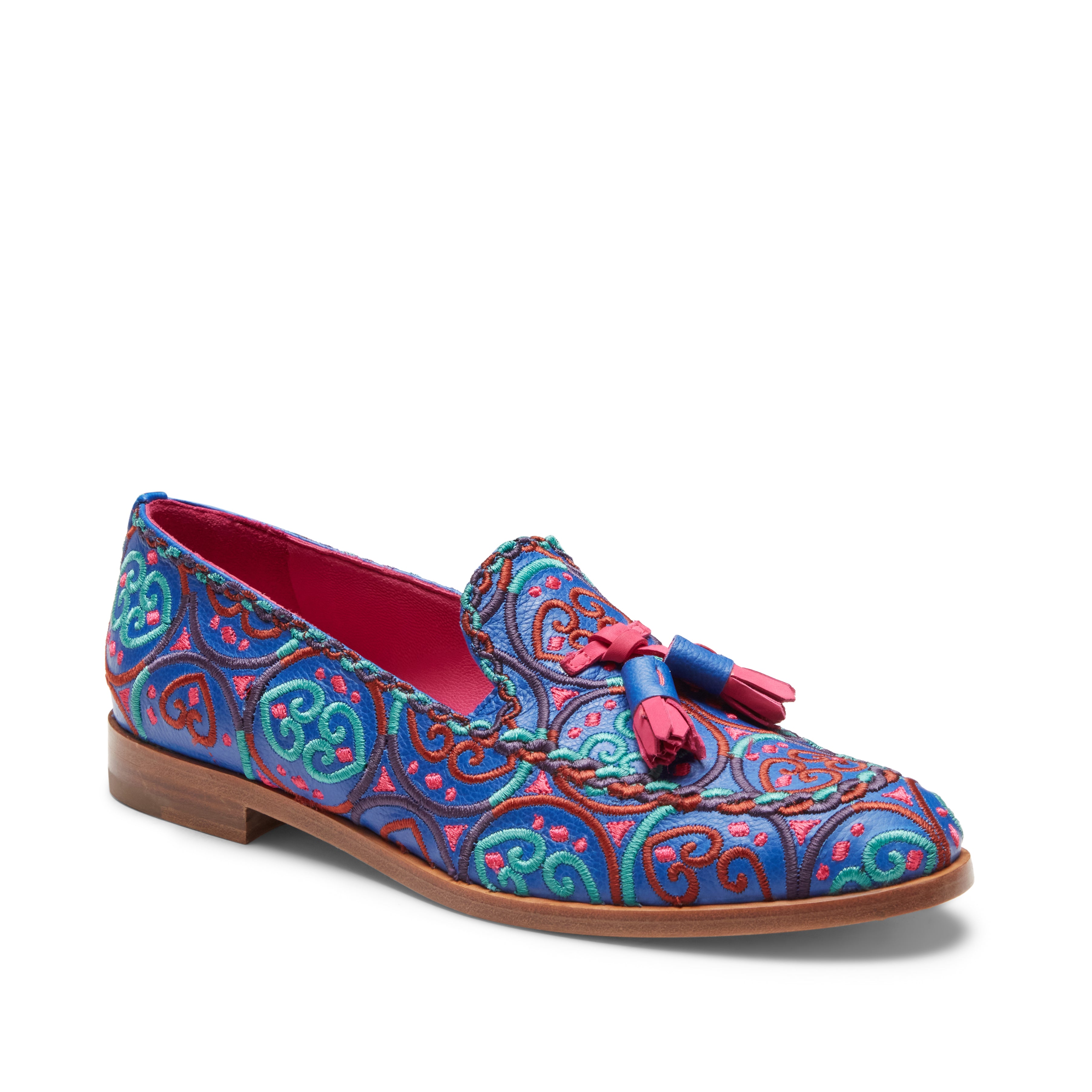 F.lli Rossetti Brera Mocassino Donna Blucina Ricamo