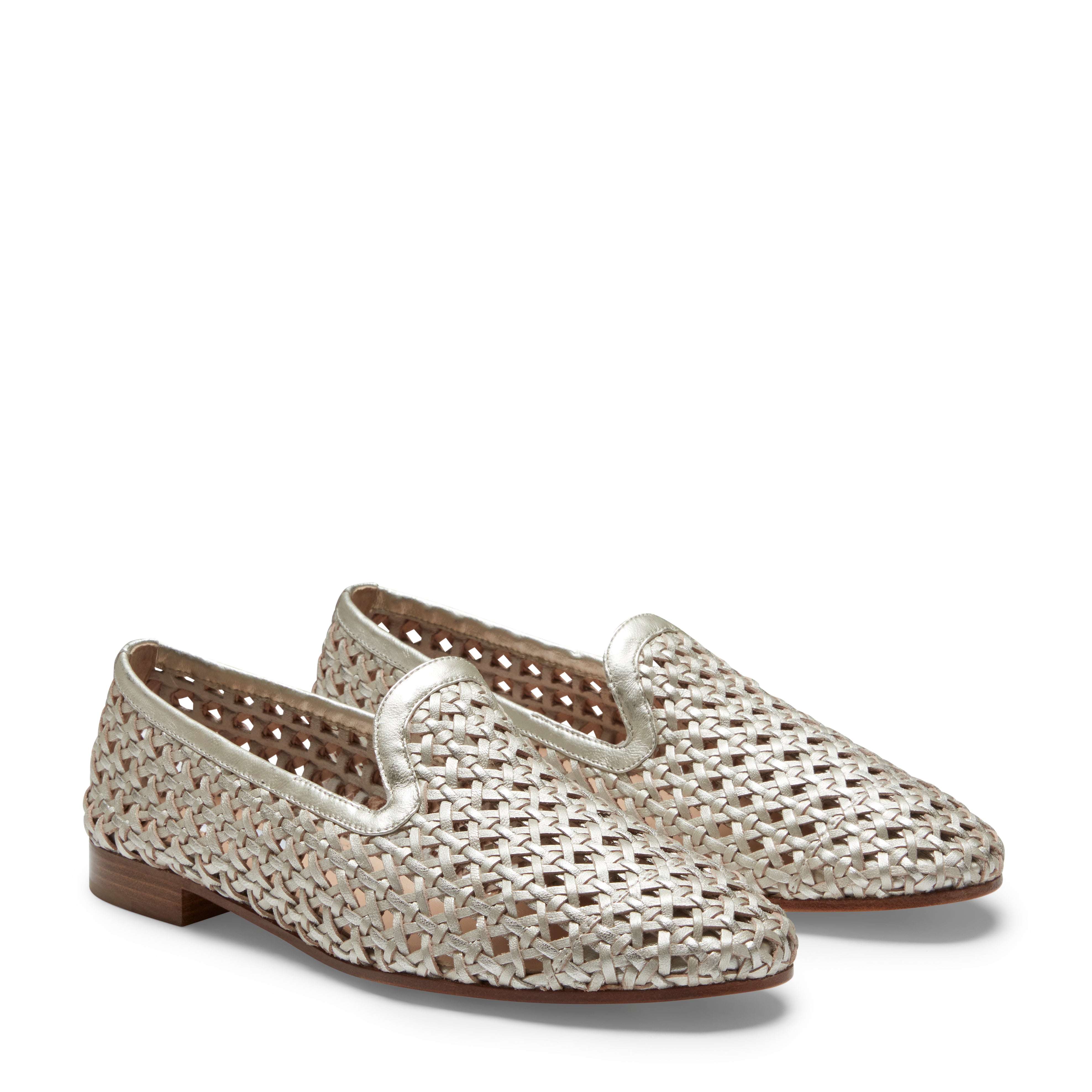 F.lli Rossetti 66904 Slipper Pelle Sabbia Metallizzata