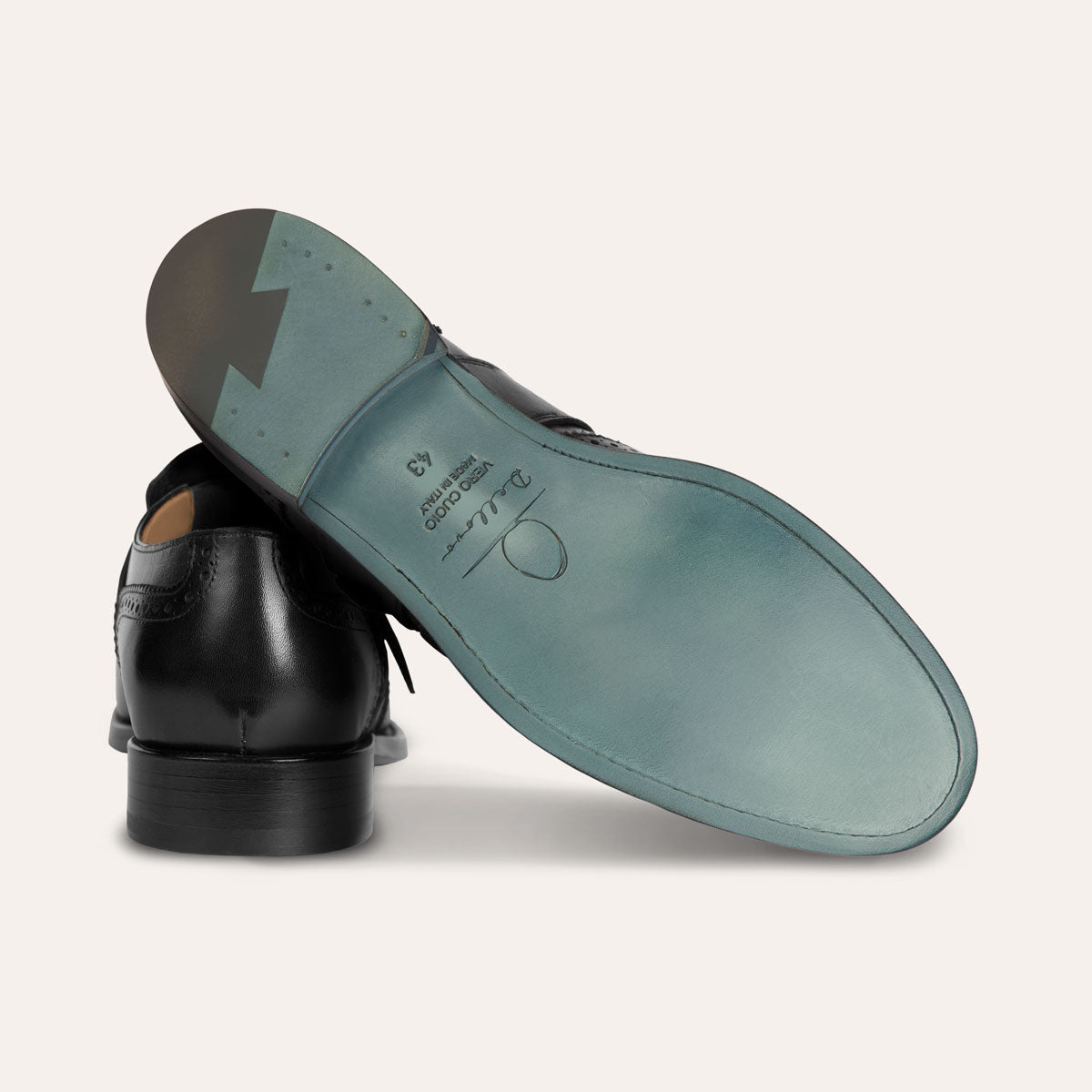 Dellovo Laes monk strap uomo pelle nero fibbia singola