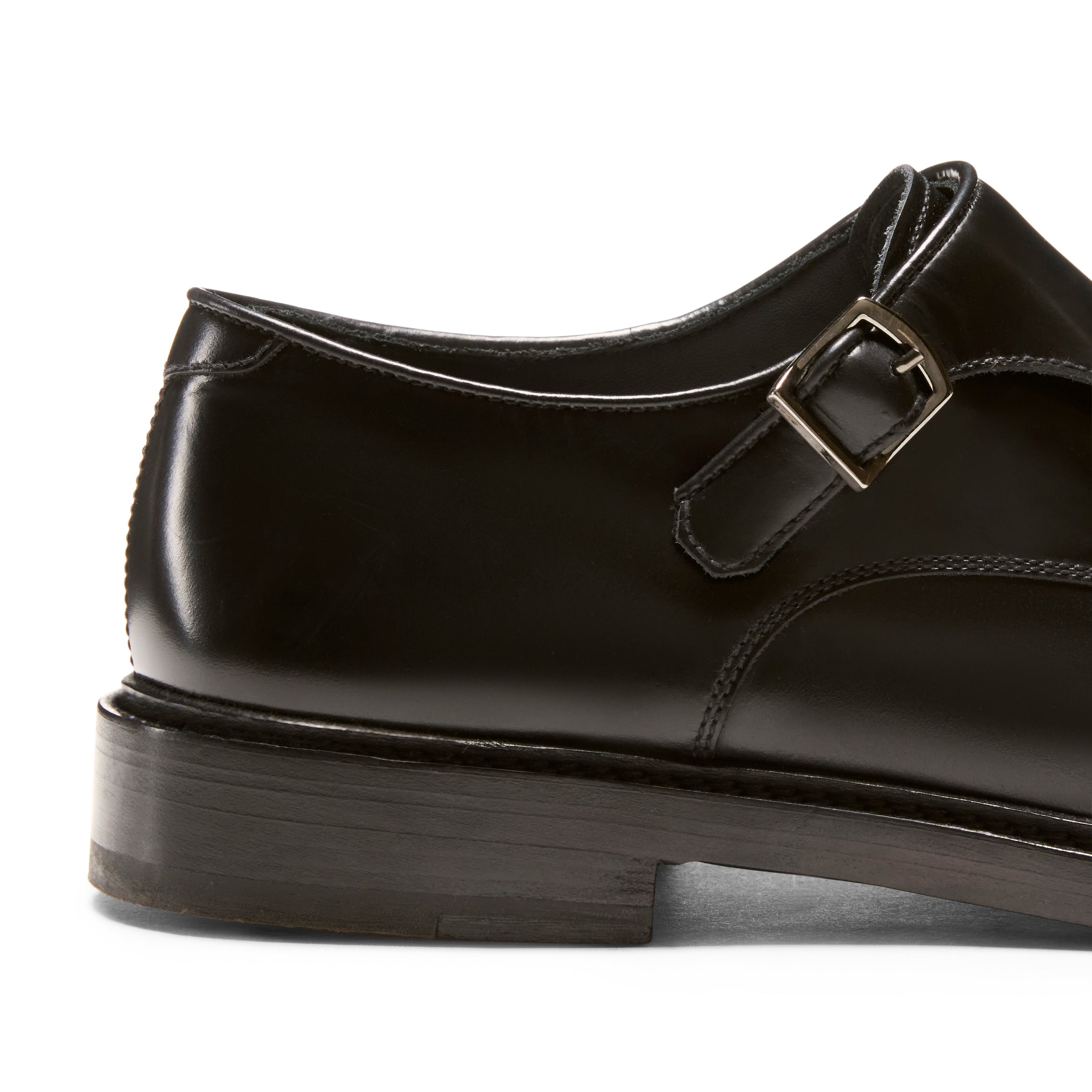 F.lli Rossetti Derby Doppia Fibbia 14756 scarpe pelle nera