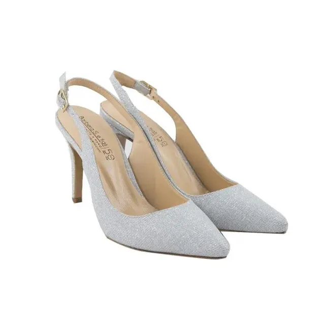 Sandro Barbera Matrimonio Chanel Sirio sandali bianchi tacco 90