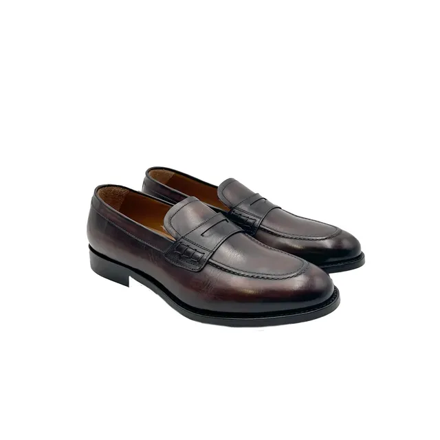 Sandro Barbera 4410 loafer uomo testa moro vitello