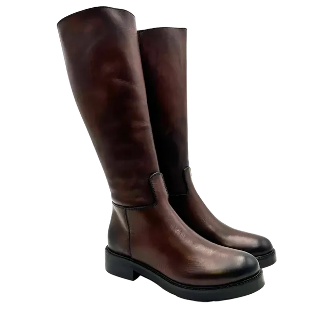 Sandro Barbera Alice 2 stivale donna marrone pelle