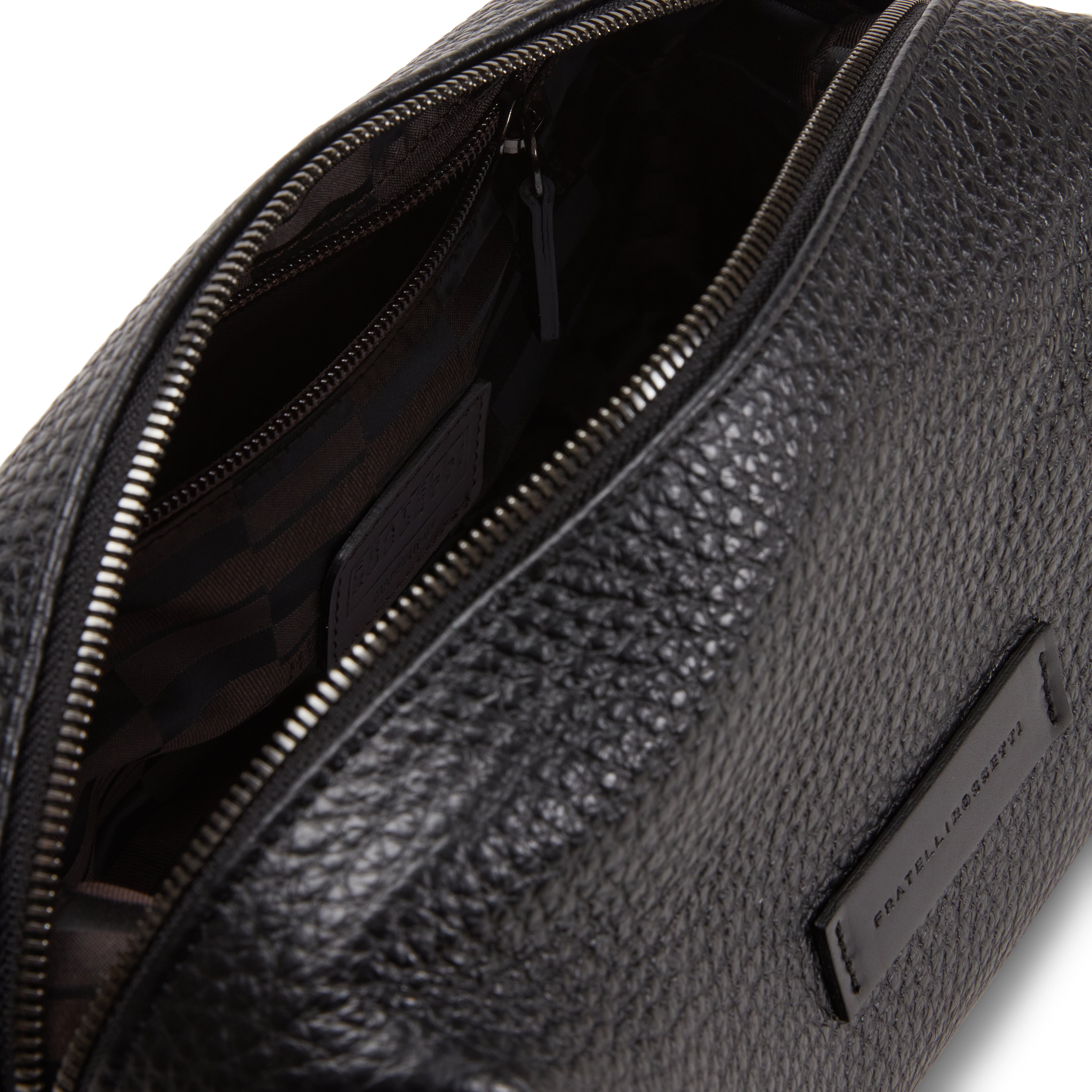 F.lli Rossetti 84844 beauty case uomo nero in pelle
