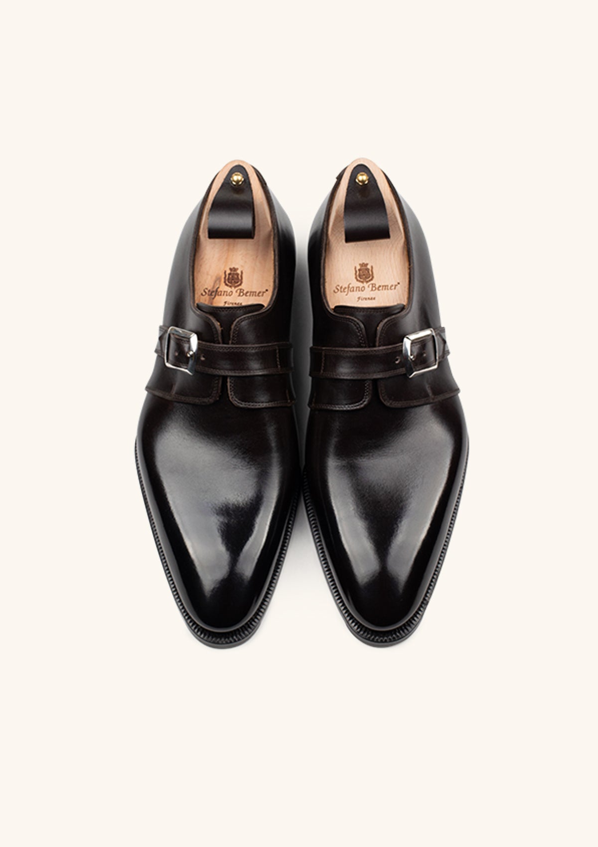 Stefano Bemer T2700 Monk Uomo Marrone Scuro Misura 42