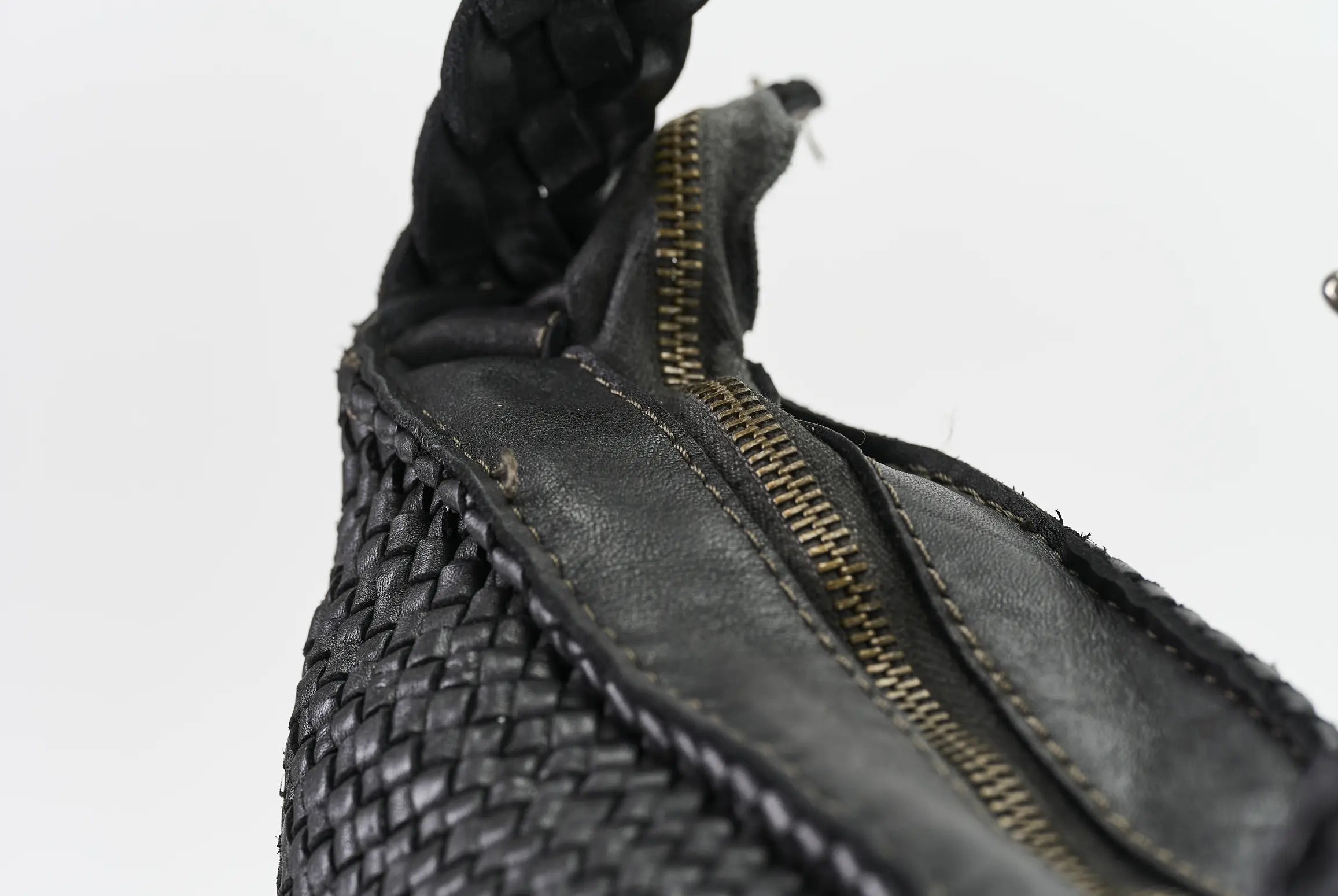 Sandro Barbera Borse 2036 Borsa Intrecciata Nero Pelle