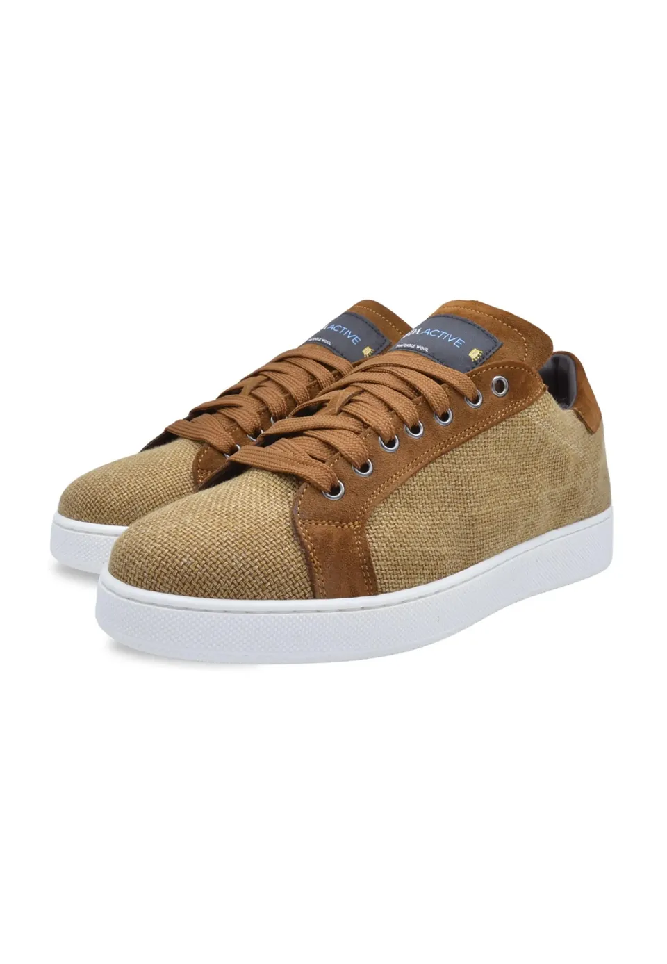 Sandro Barbera Wooly Jumper sneaker uomo canapa lana merino beige