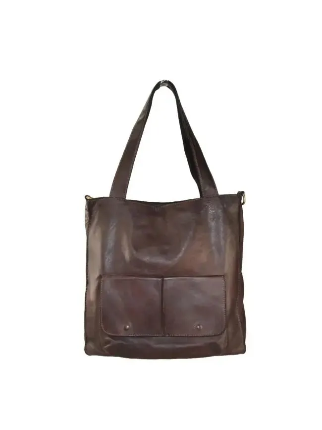Sandro Barbera & Figli BAUN55 borsa spalla pelle marrone vintage