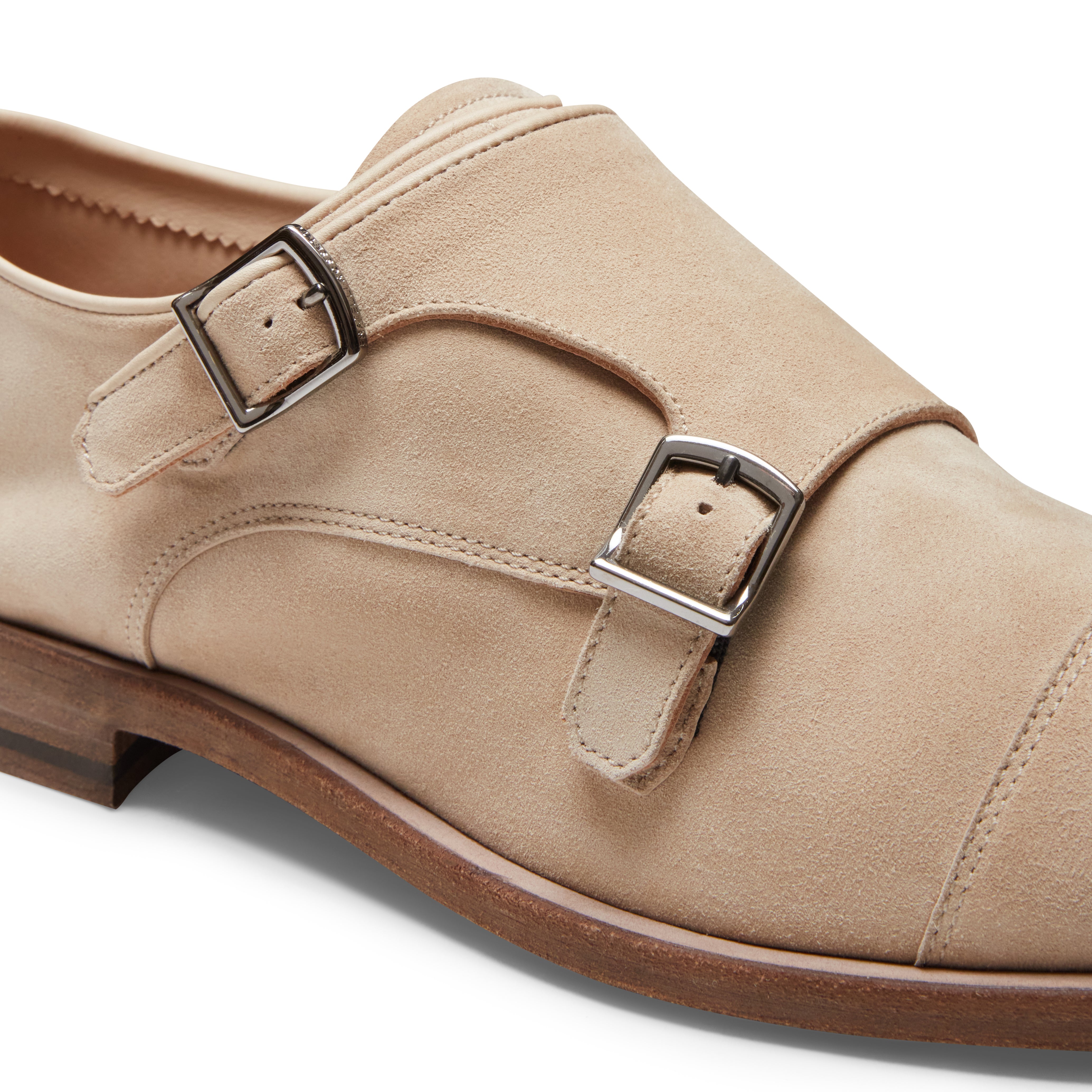 F.lli Rossetti 15210 Derby Doppia Fibbia Suede Latte