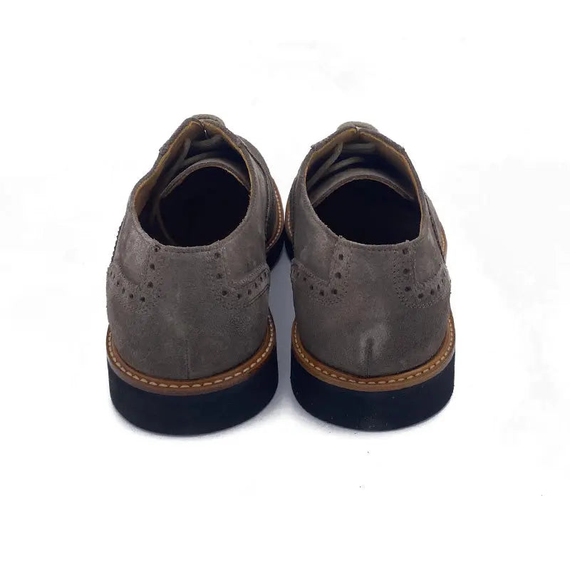 Sandro Barbera Tinte a Mano 981 Oxford camoscio taupe Vibram
