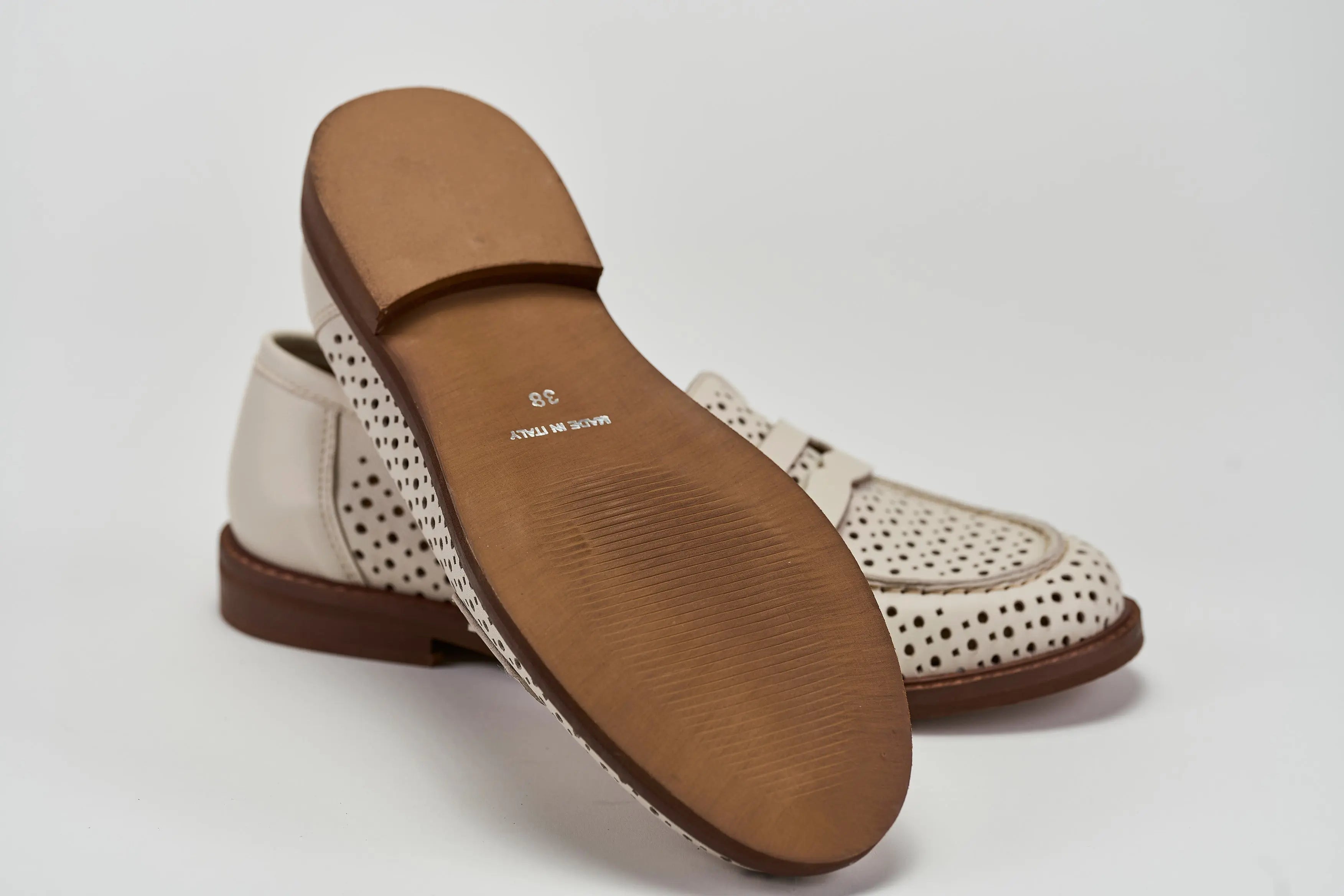 Sandro Barbera Mocassini Donna 327-01 Penny Off White