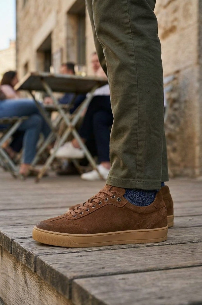 Sandro Barbera B68 Vibe Sneaker Pelle Tabacco
