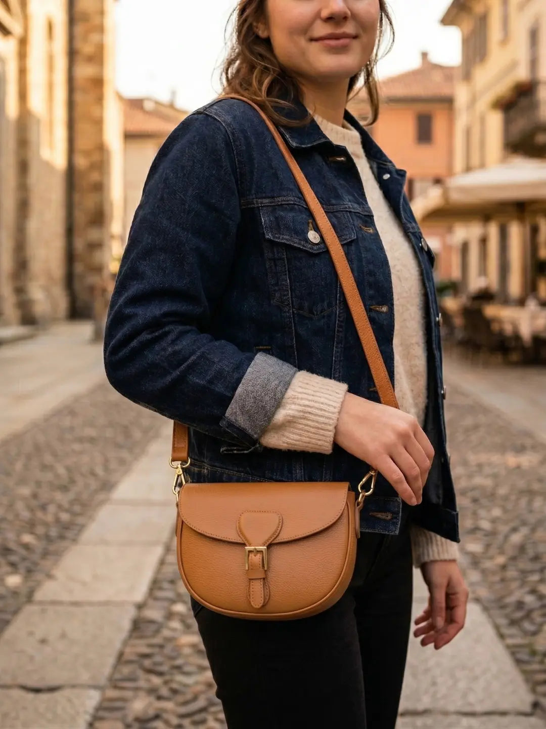 Sandro Barbera Borse BACU 29832 borsa a spalla cuoio catena