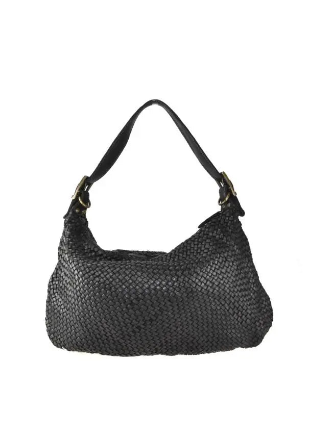 Sandro Barbera Borse BASY55861 Borsa Pelle Intrecciata Nero