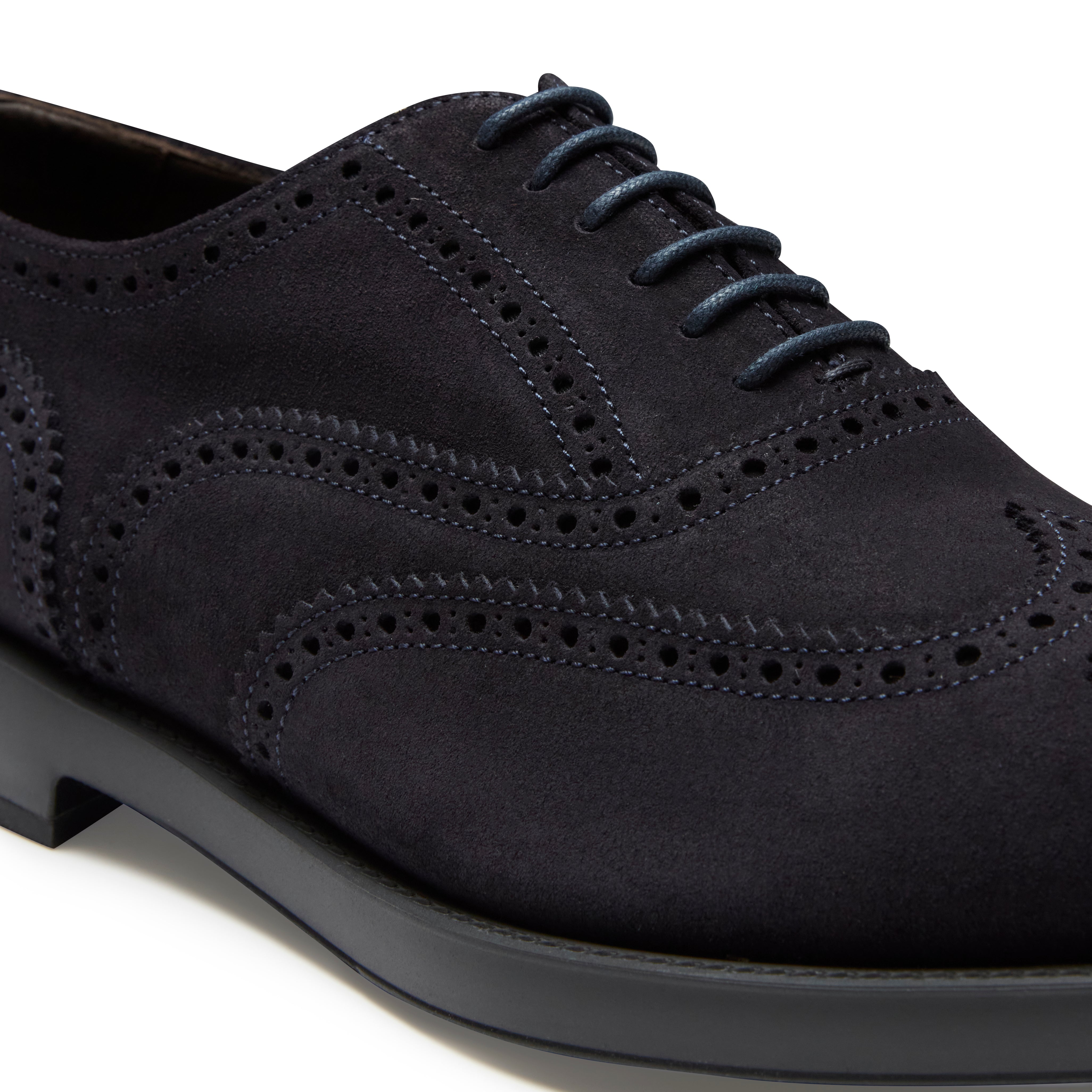 F.lli Rossetti Francesina 47493 brogue uomo marine suede