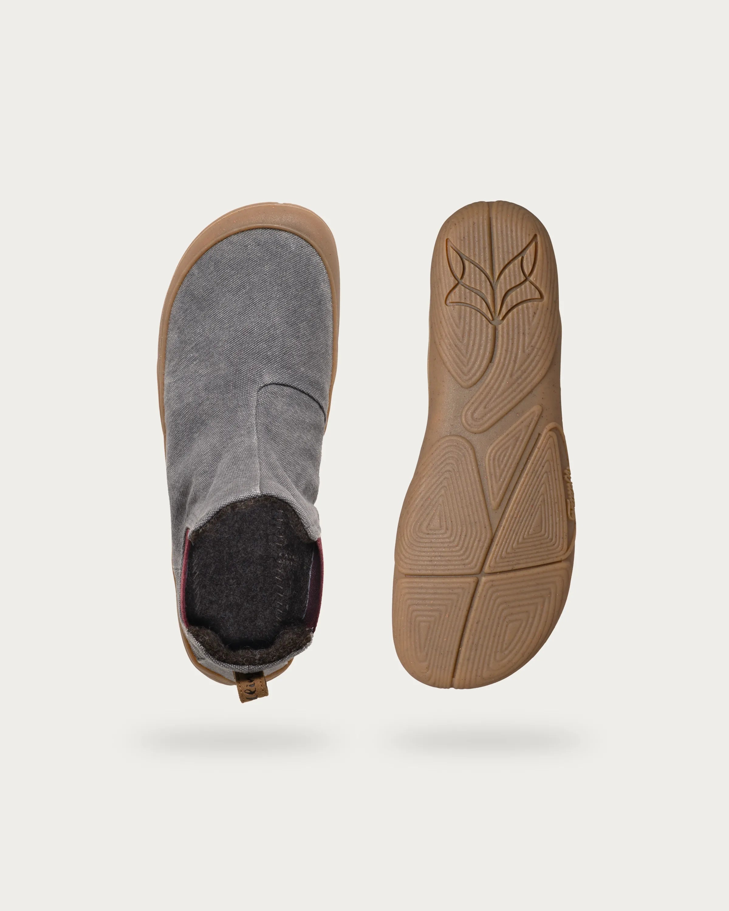 Wildling Shoes Bruklin Graphit stivaletti barefoot grigi cotone