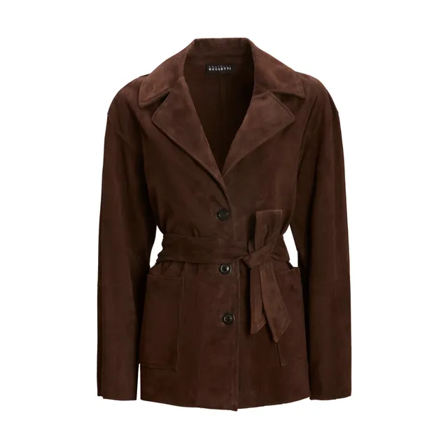 F.lli Rossetti 98325 Giacca Donna Suede Marrone Cioccolato