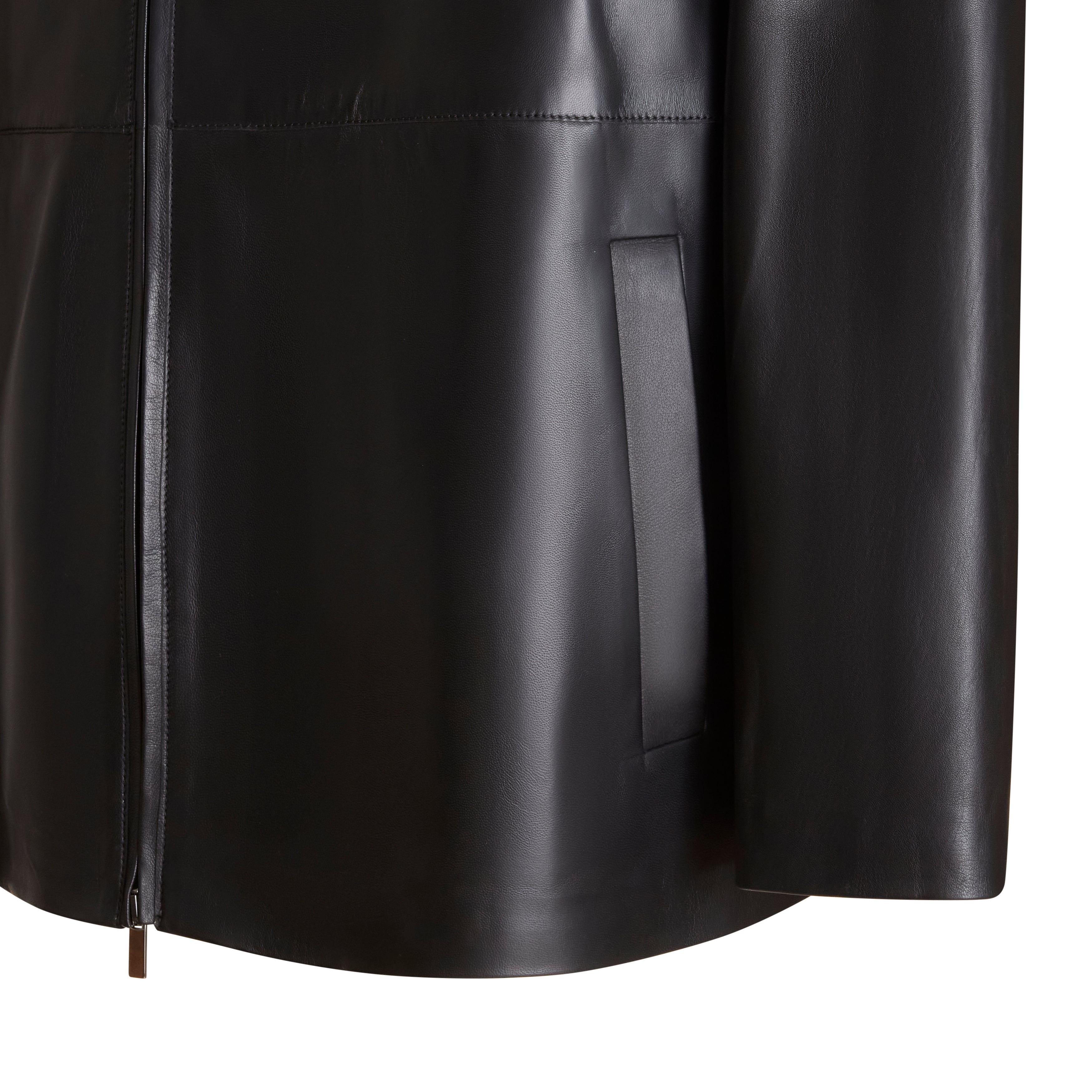 F.lli Rossetti 99797 Caban Pelle Uomo Nero Nappa