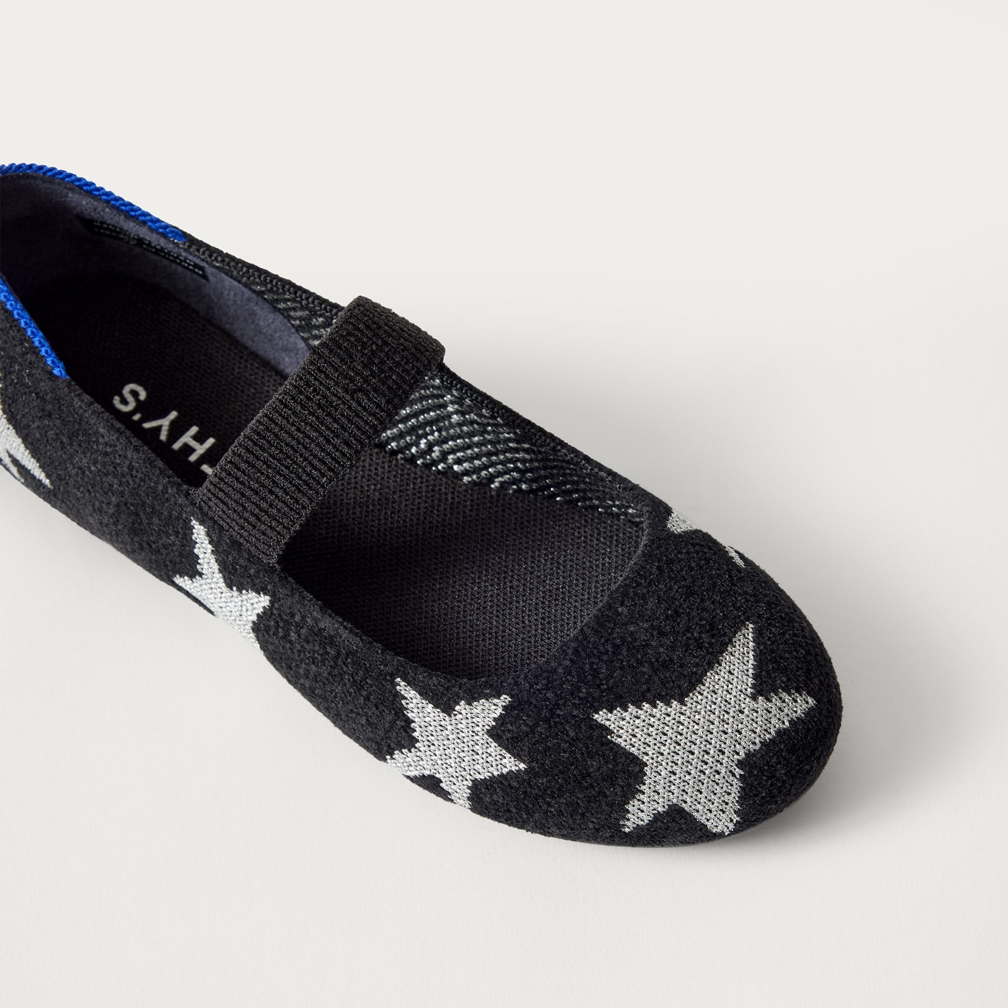 Rothy's The Kids Mary Jane ballerine Metallic Stardust