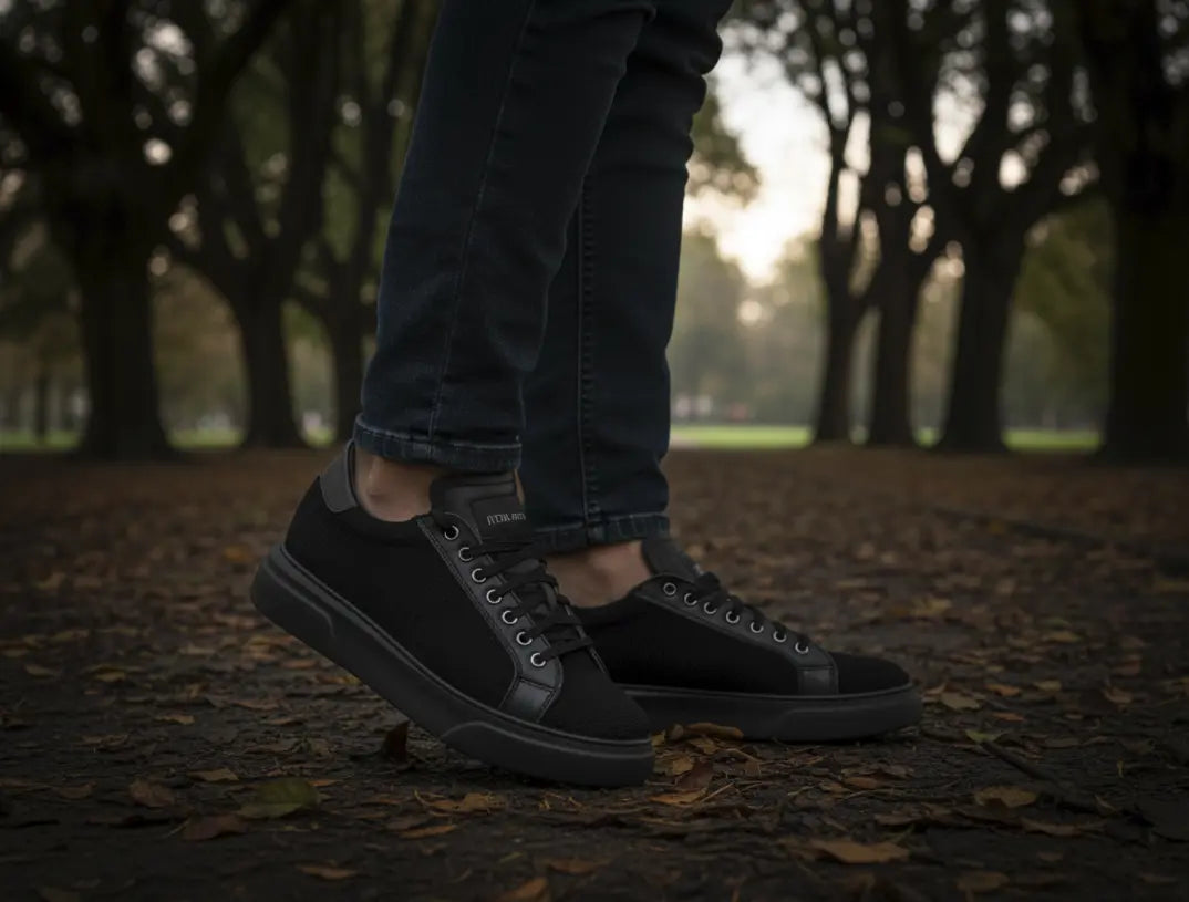 Sandro Barbera & Figli Wooly 1100 sneaker nera lana merino