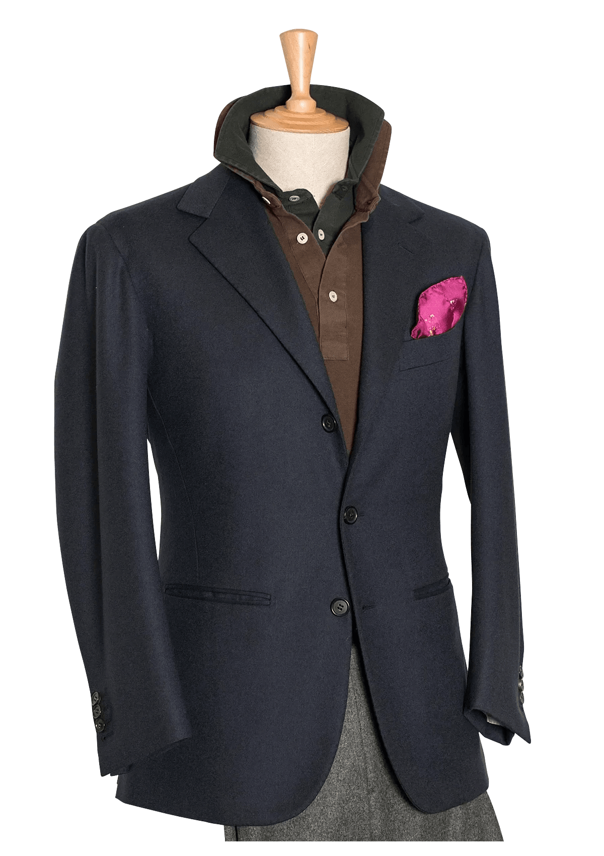 Stefano Bemer Blazers SV2012 Giacca Blu Lanaccia Taglia 46