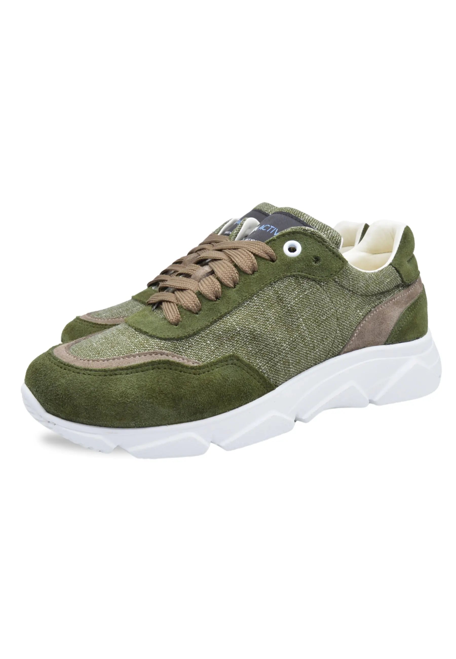 Sandro Barbera Wooly Runix Lady sneaker donna verde lana