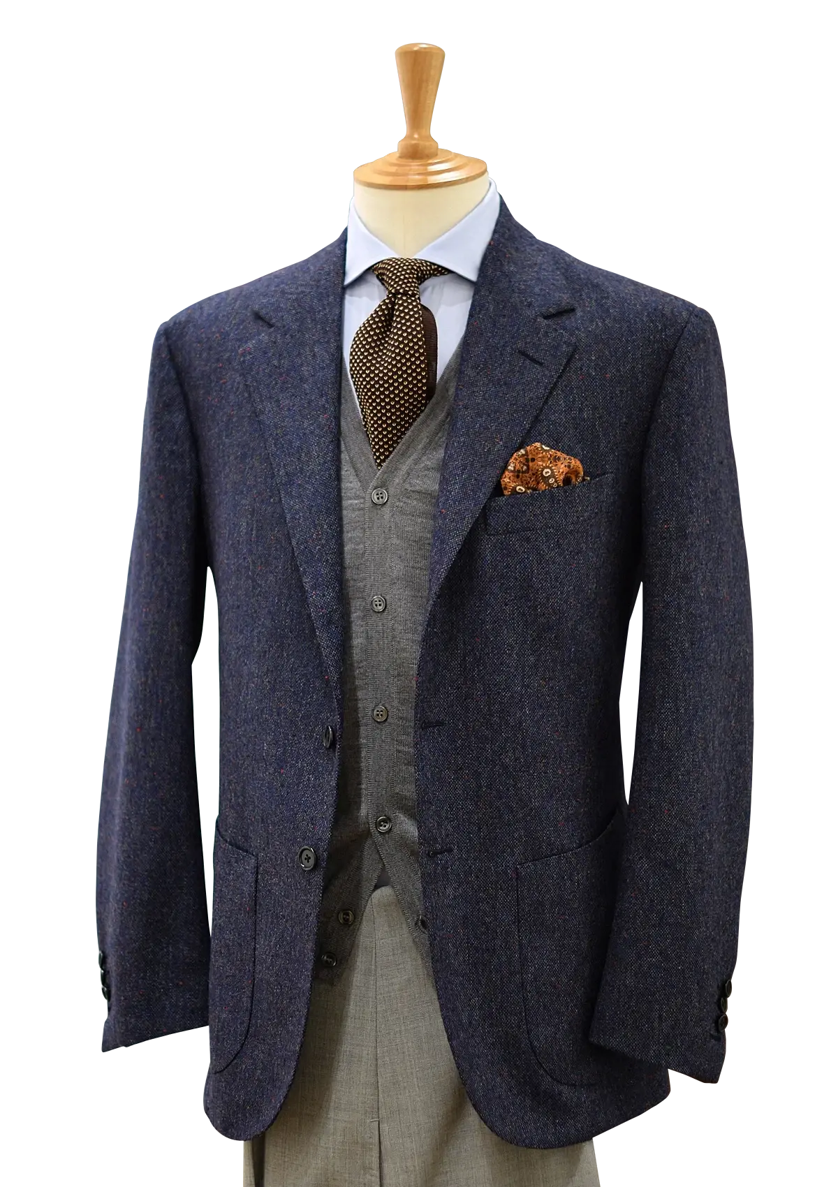 Stefano Bemer Blazers Giacca Lana Blu Donegal SV2019 48
