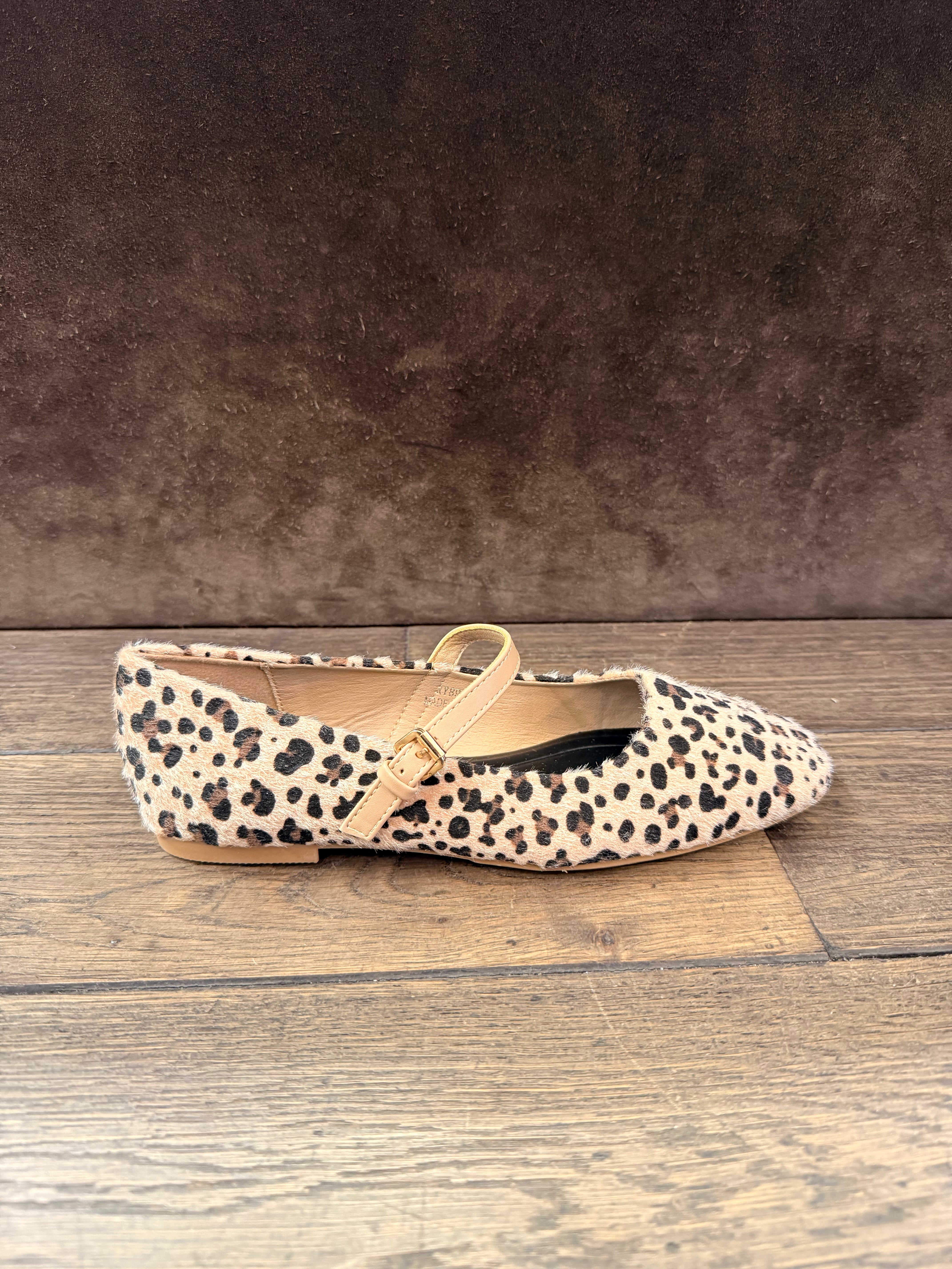 Linea Elle Leo ballerine donna animalier sottopiede imbottito