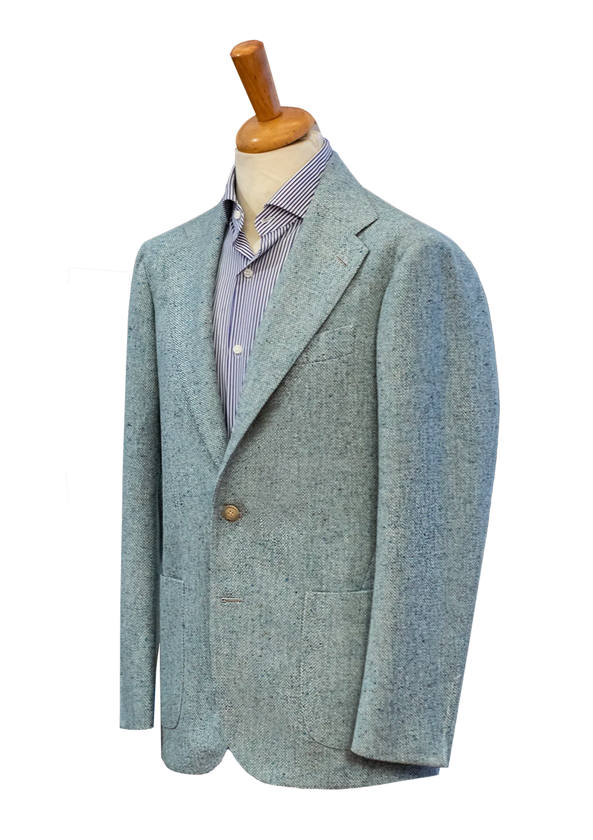 Stefano Bemer Blazers SV2107 Giacca Verde Harris Tweed