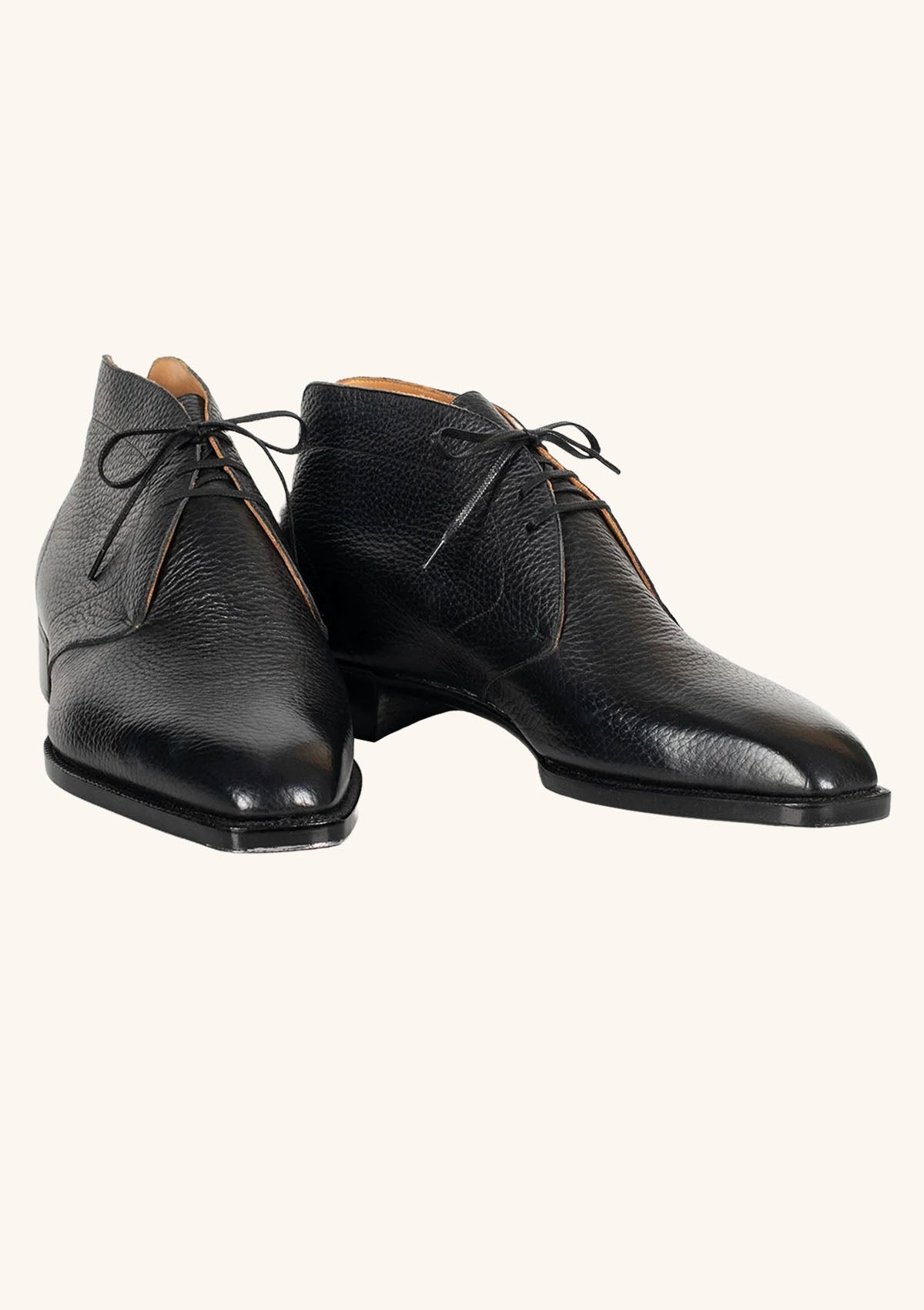 Stefano Bemer Boots T7230 stivaletti chukka neri pelle cervo
