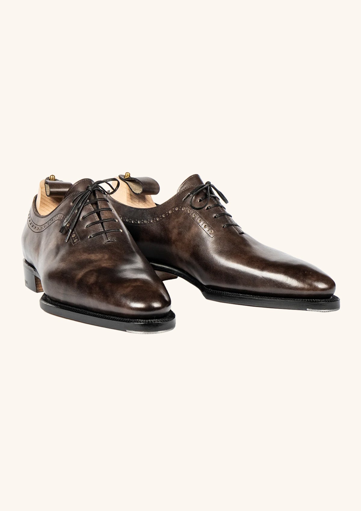 Stefano Bemer Oxfords T6310V2 scarpe grigie museum calf