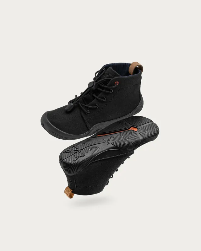 Wildling Atmo Black scarpe medie cotone nero idrorepellenti