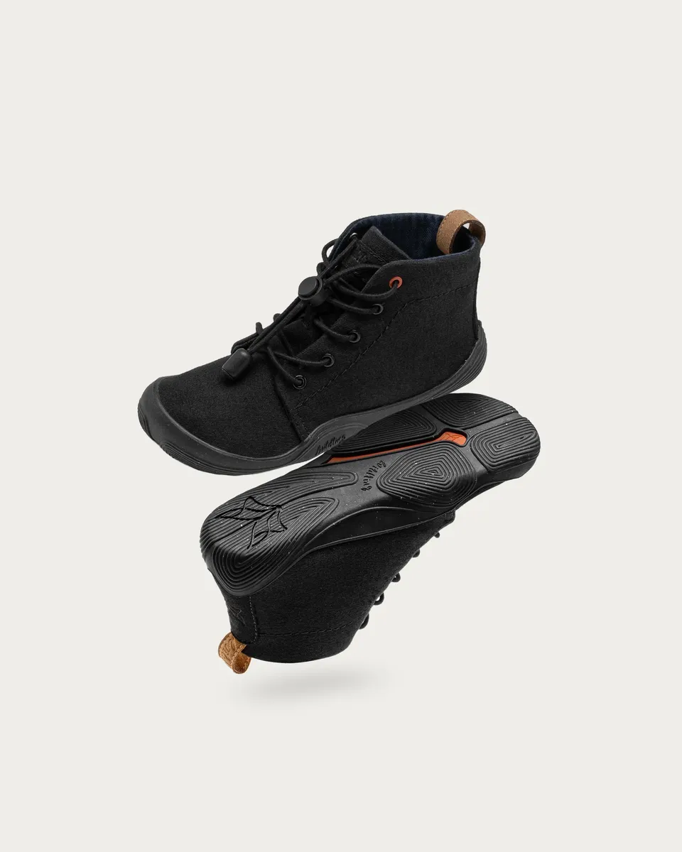 Wildling Atmo Black scarpe medie cotone nero idrorepellenti