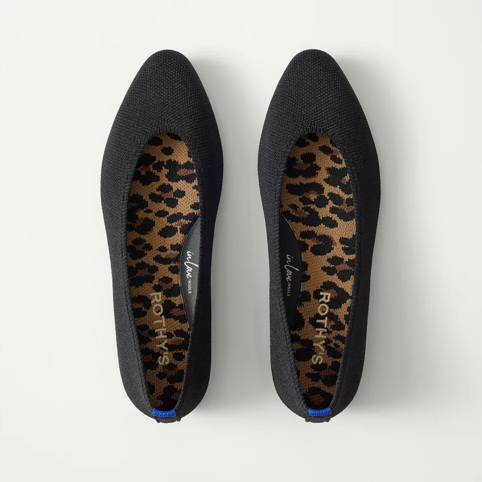 Rothy's The Almond Ballet ballerine nero