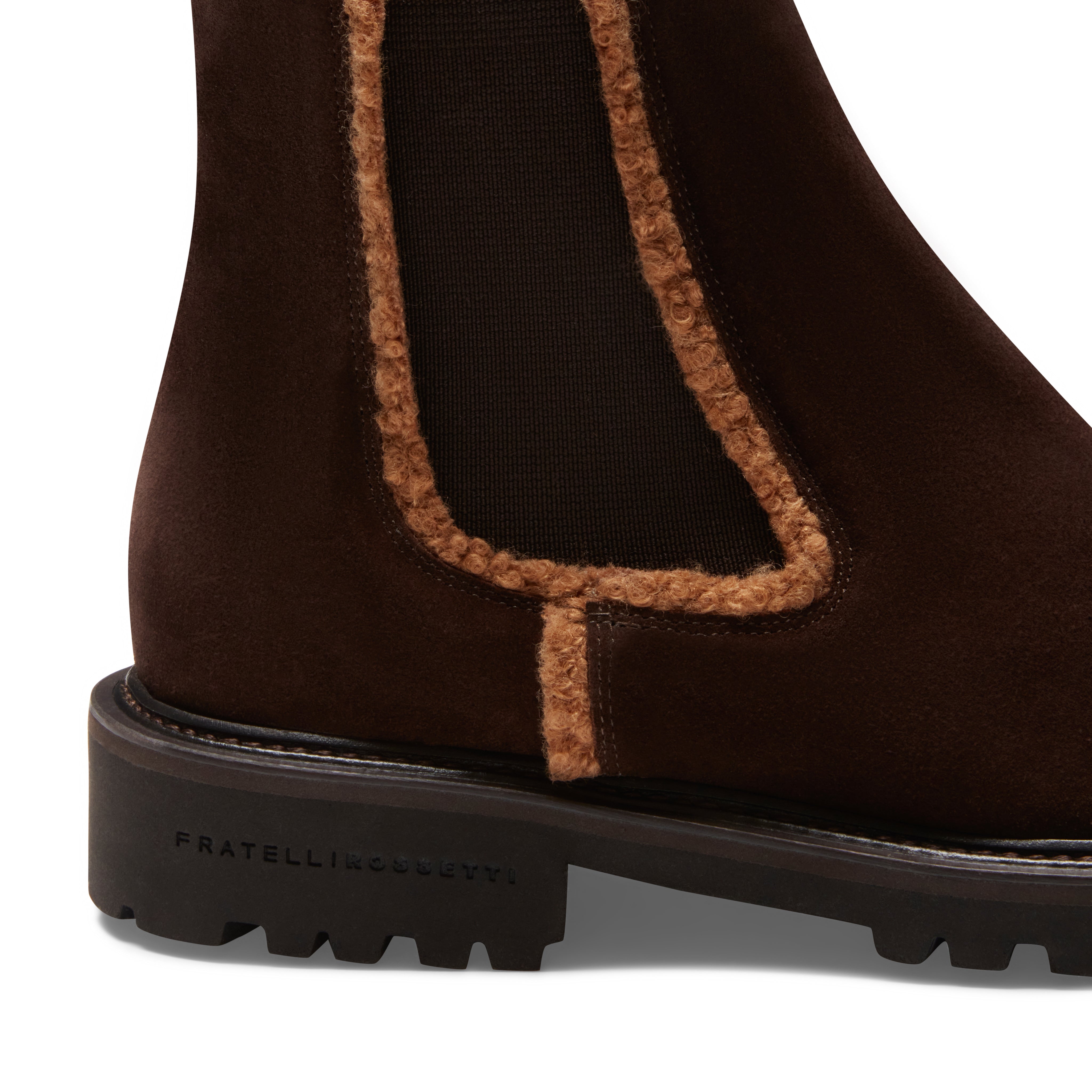 F.lli Rossetti 77310 Chelsea Boot Donna Cacao Camoscio