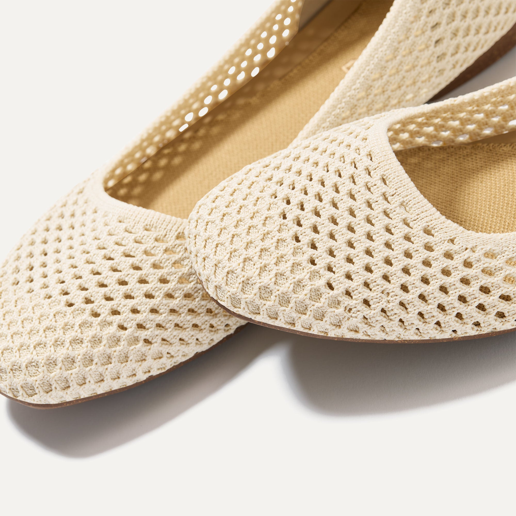 Rothy's The Max Square ballerine donna Off White Mesh avorio