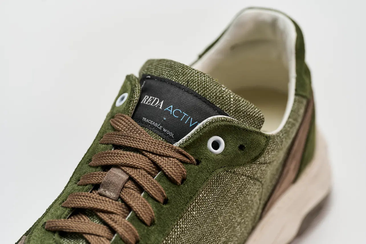 Sandro Barbera Wooly Runix Green sneaker uomo verde lana