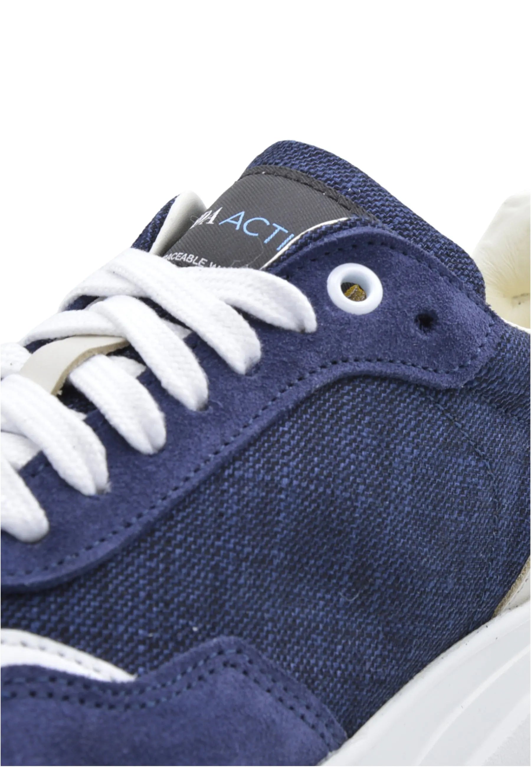 Wooly Runix Lady Sneaker Donna Blu Lana Merino Fatta a Mano