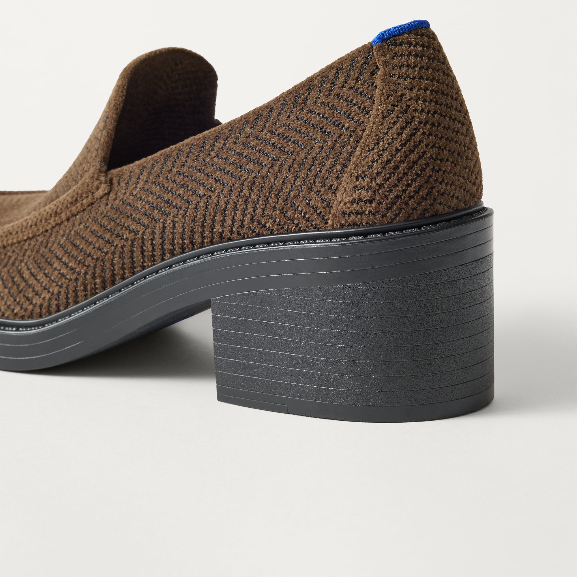 Rothy's The Block Heel Loafer mocassini Dark Herringbone