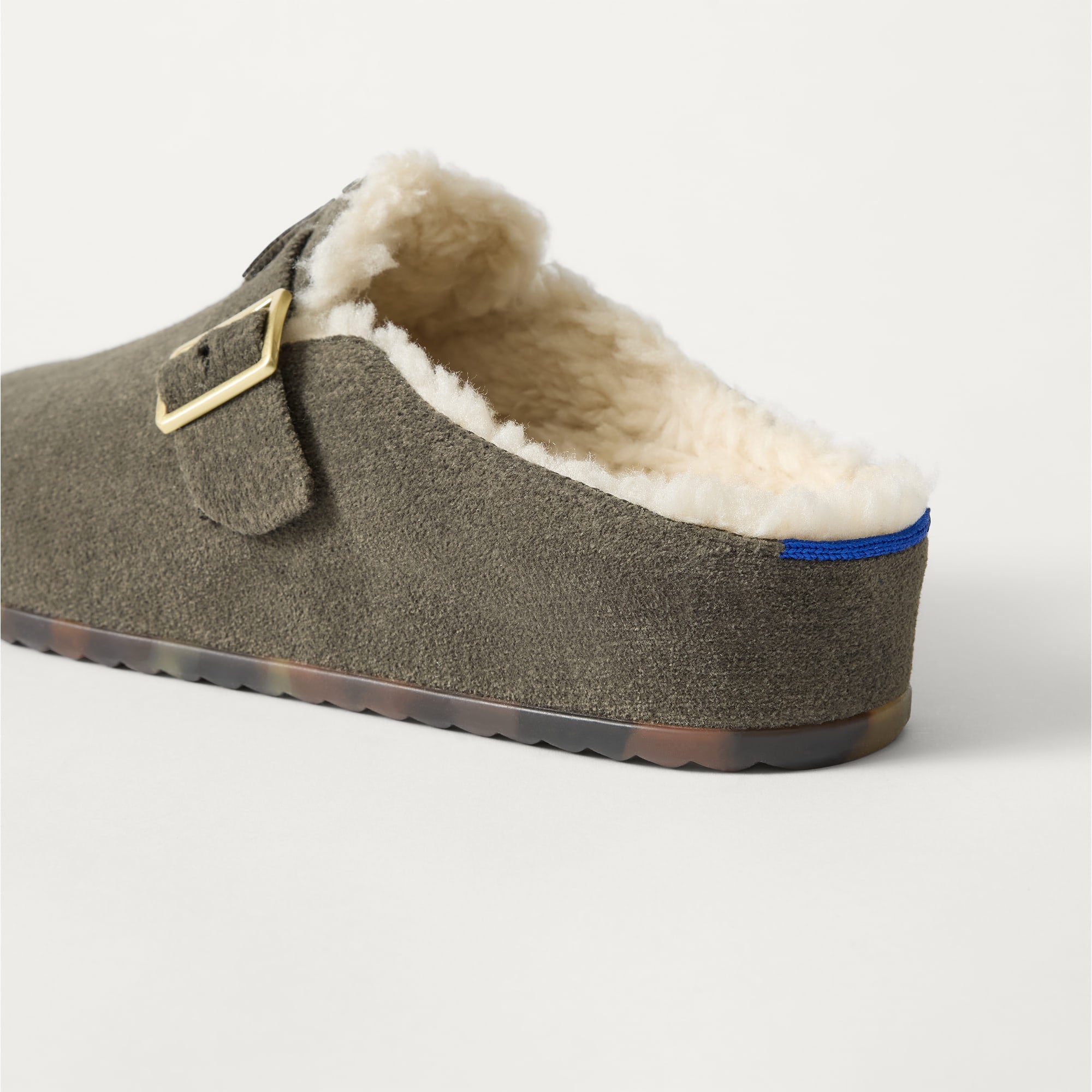 Rothy's The Teddy Buckle Clog zoccoli donna Olive ReVelvet