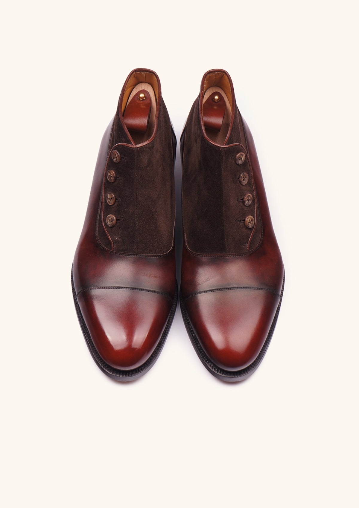 Stefano Bemer Boots C7860 Stivali bottoni pelle marroni