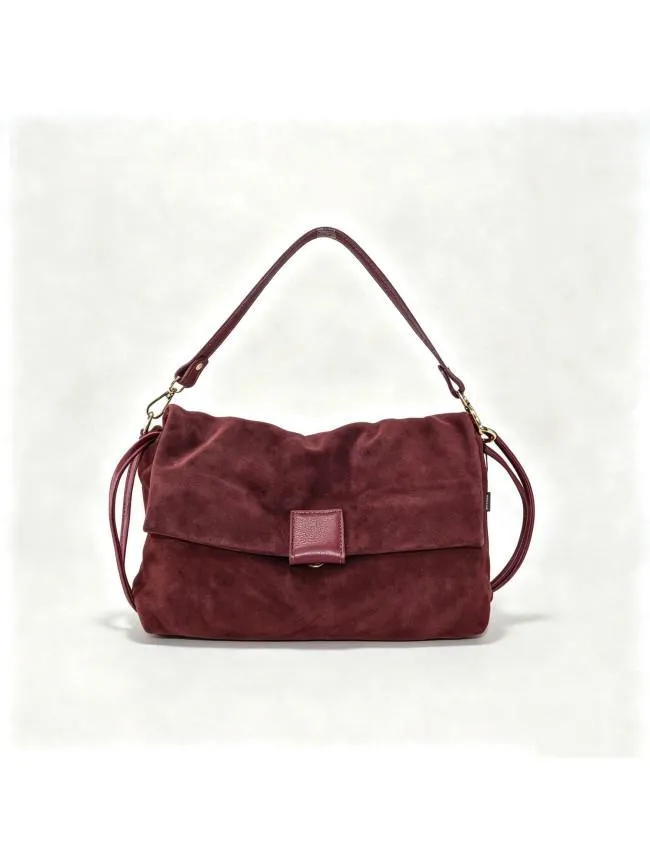 Sandro Barbera BALG39843 borsa spalla ciliegia camoscio
