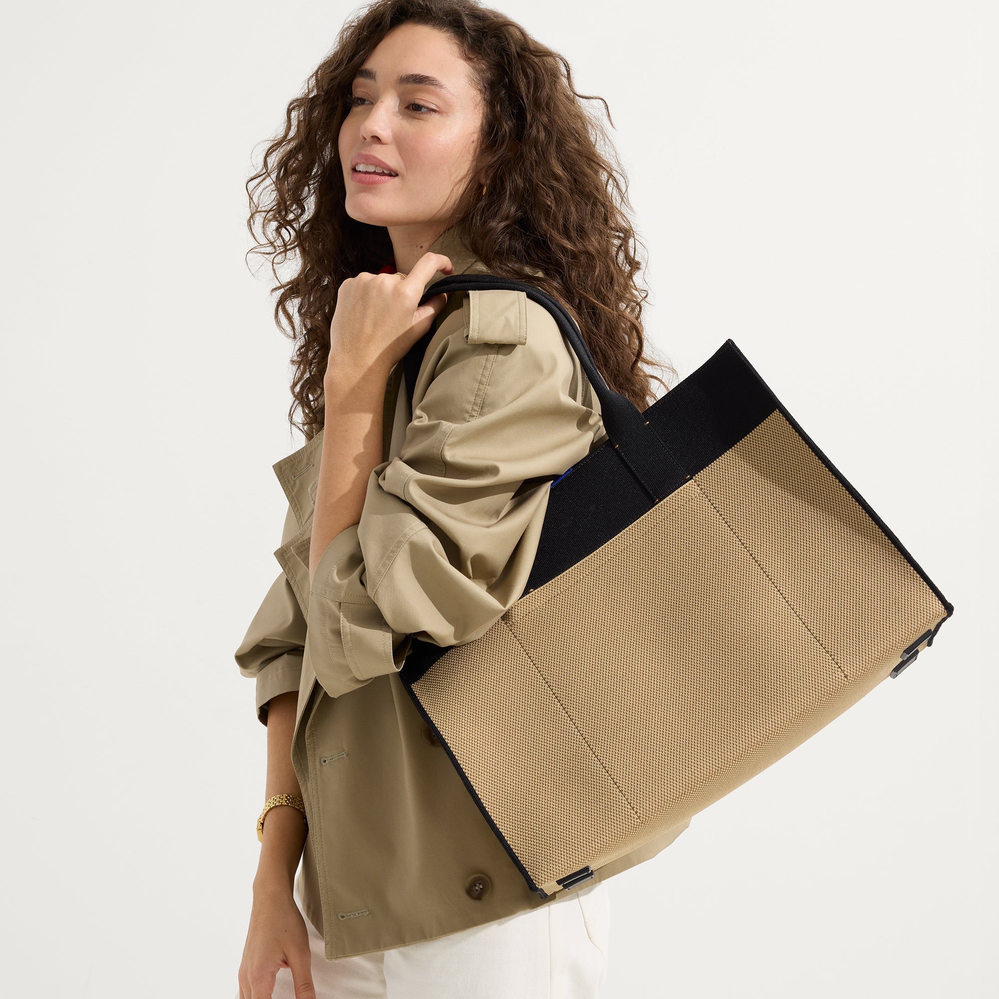 Rothy's The Classic Tote borsa tote Tiramisu con zip